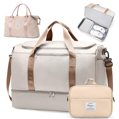 Large Weekender Bag with Shoe Compartment