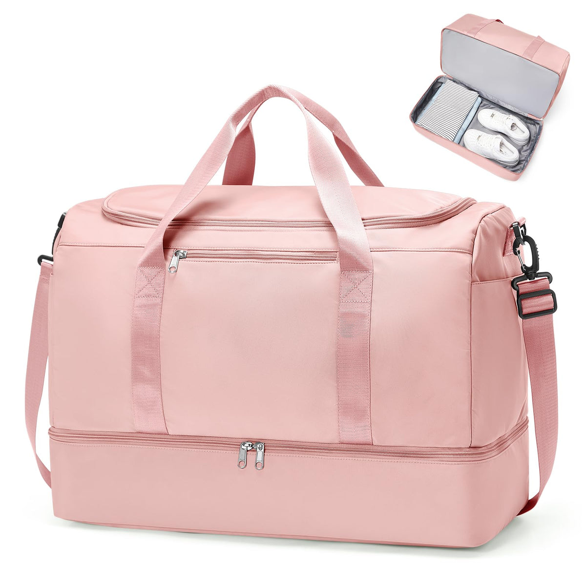 Large Weekender Bag with Shoe Compartment
