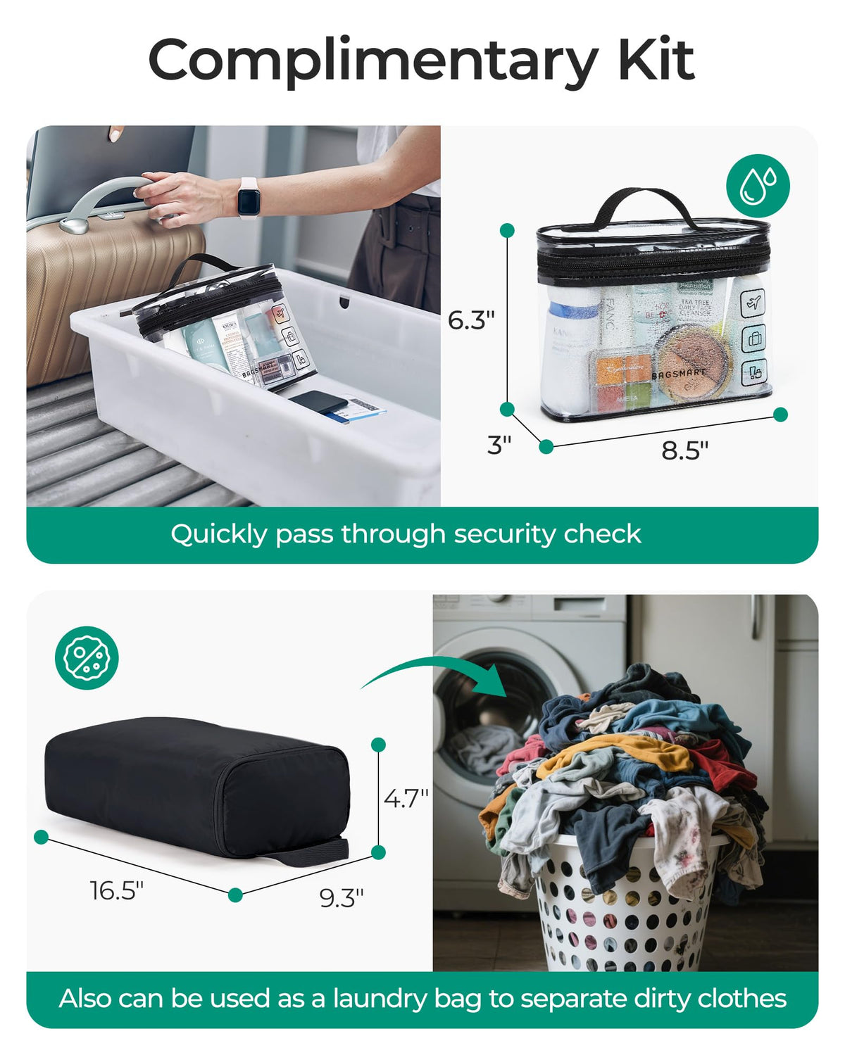 Women's Weekender Duffle Bag for Travel and Carry-On