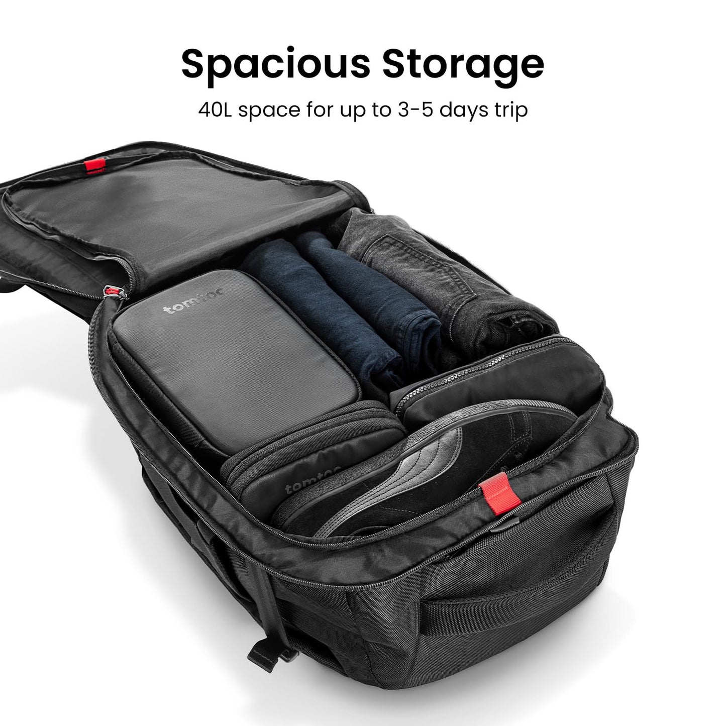 Carry-On Travel Backpack with TSA-Friendly Design
