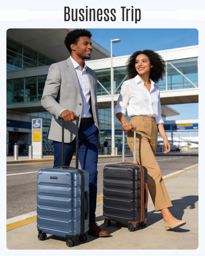 Carry-On Hardside Spinner Luggage with Expansion