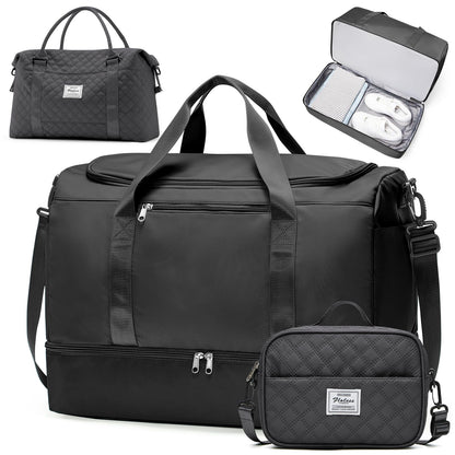 Large Weekender Bag with Shoe Compartment