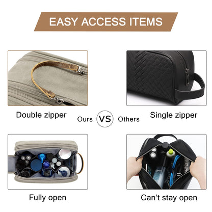 Men's Canvas Toiletry Bag with Water-Resistant Design