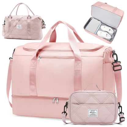 Large Weekender Bag with Shoe Compartment