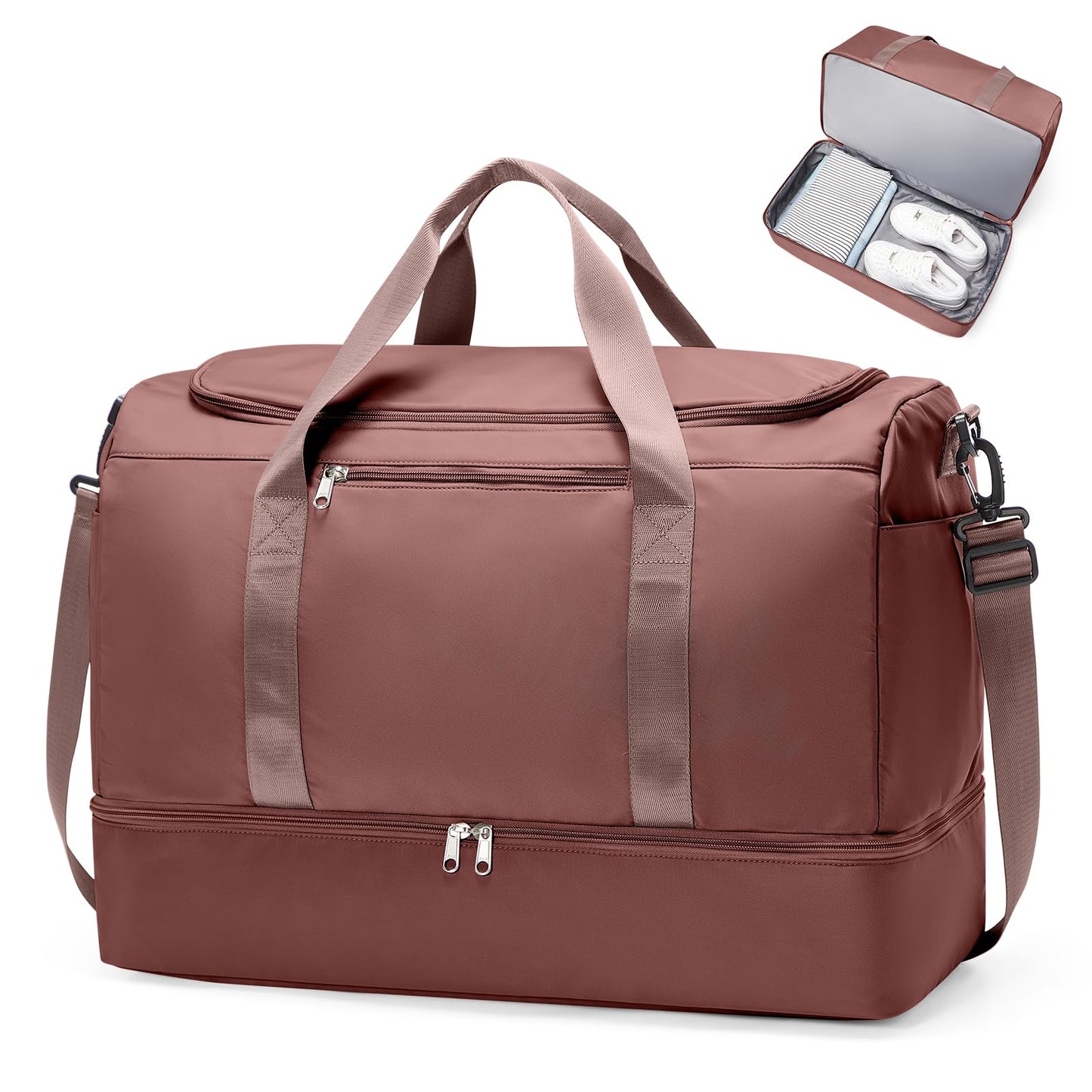Large Weekender Bag with Shoe Compartment