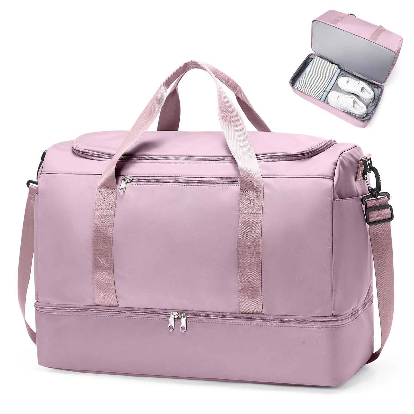 Large Weekender Bag with Shoe Compartment