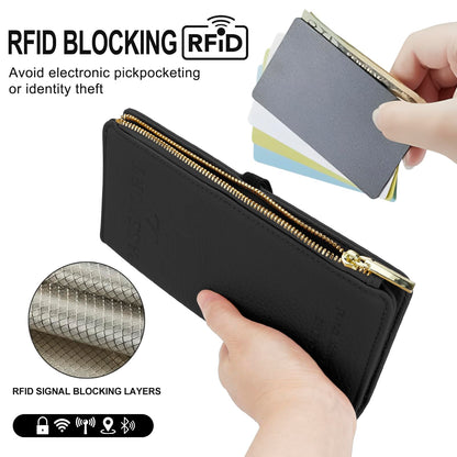 Leather RFID Passport Wallet with Travel Organizer