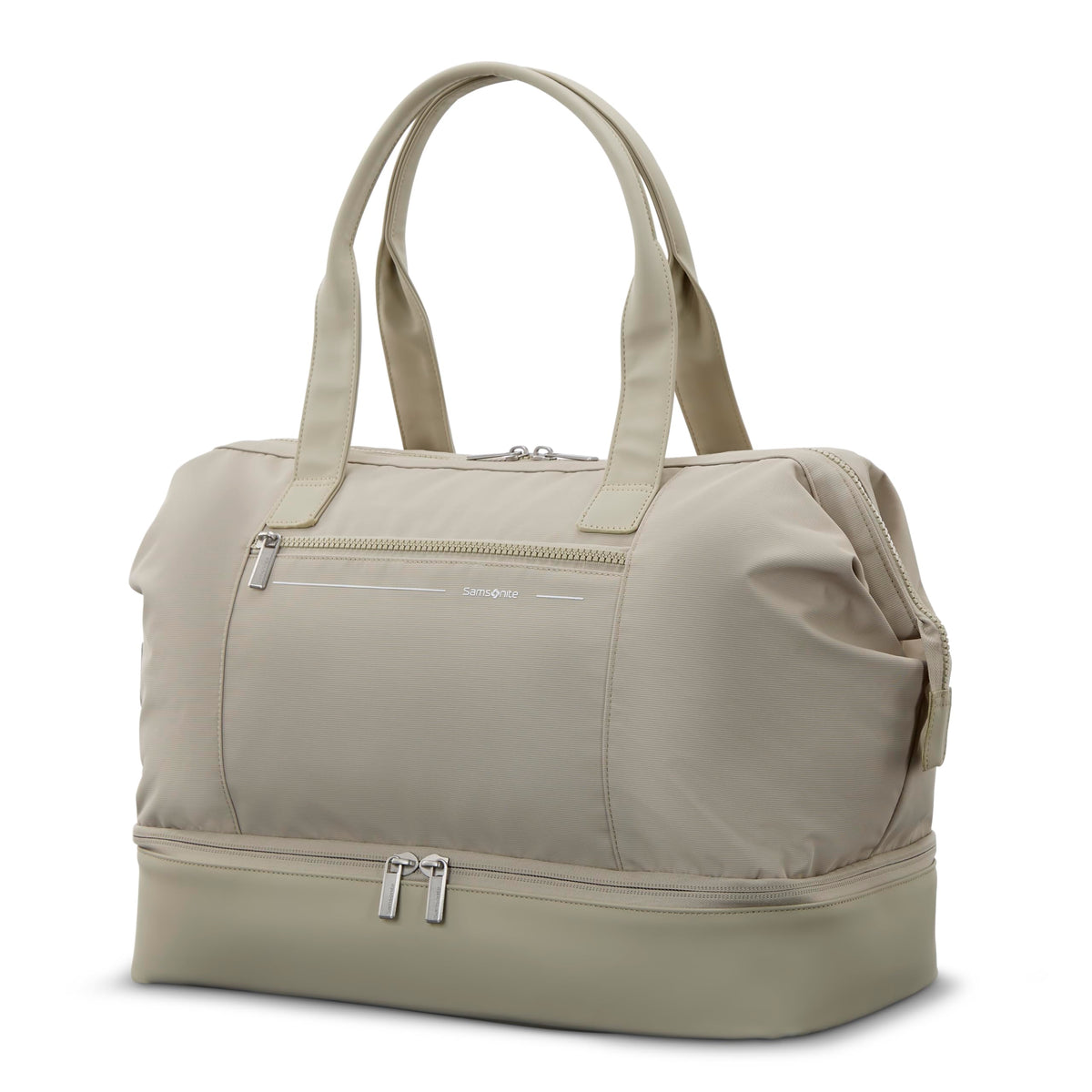 Weekender Bag with Drop-Bottom Compartment