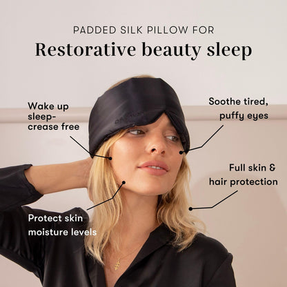 Silk Sleep Mask with Padded Light-Blocking Design