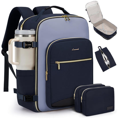 Carry-On Travel Backpack with Personal Item Design