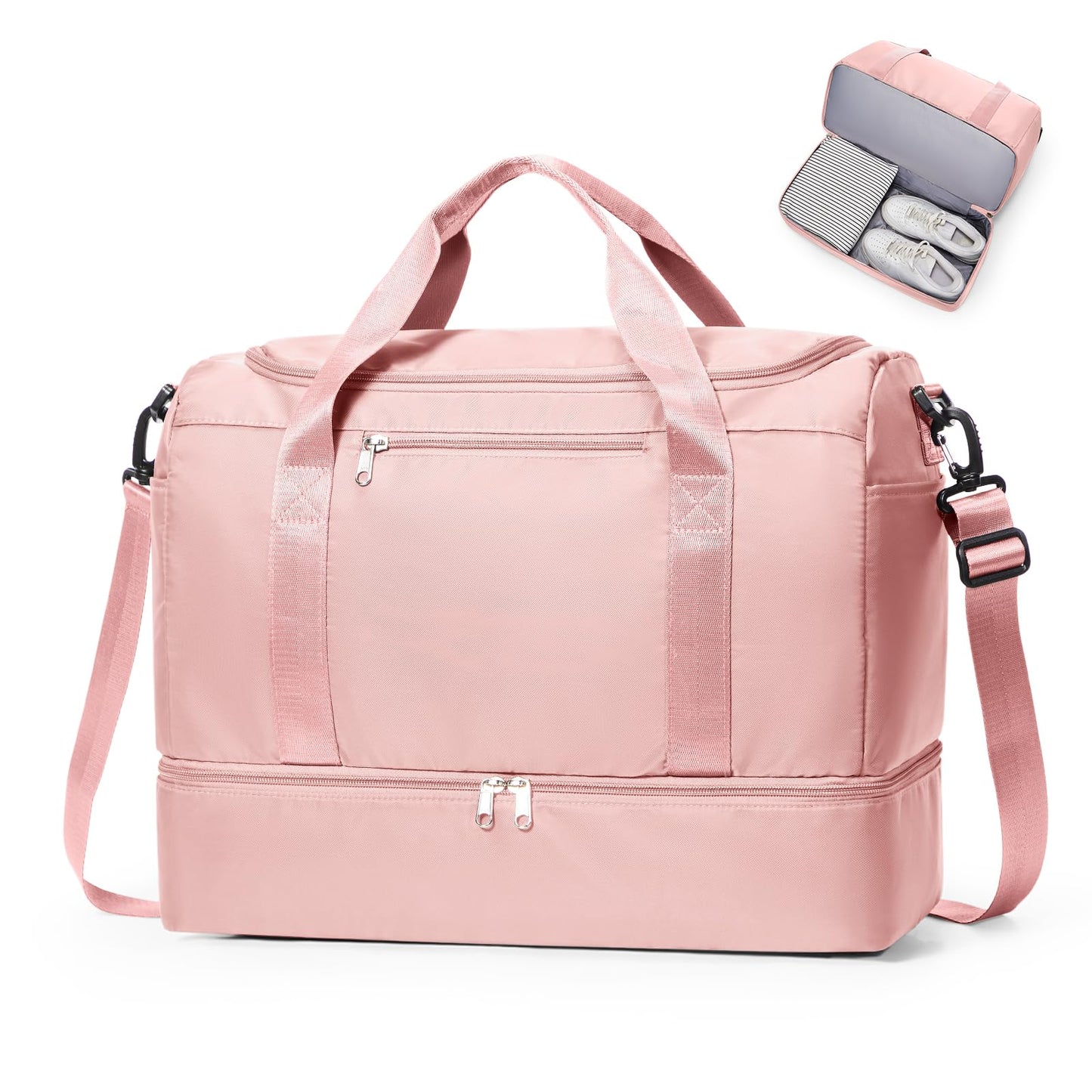 Large Weekender Bag with Shoe Compartment