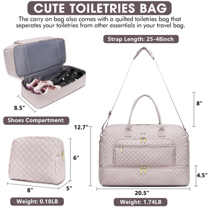 Women's Weekender Bag with Wet Pocket