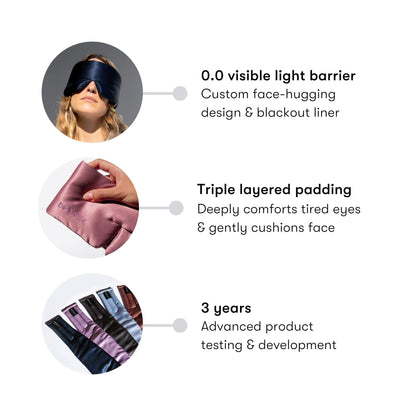 Silk Sleep Mask with Padded Light-Blocking Design
