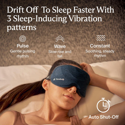 Blackout Sleep Mask with Gentle Massage Vibration