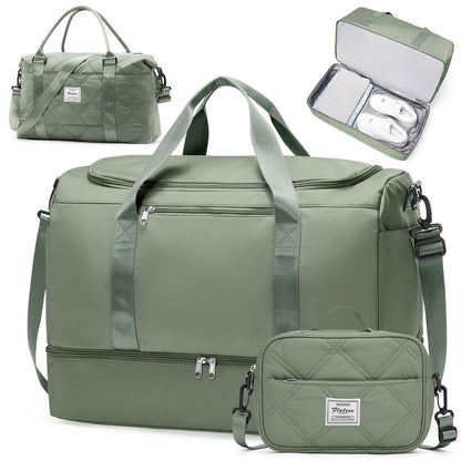 Large Weekender Bag with Shoe Compartment