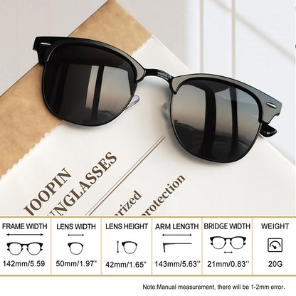 Browline Sunglasses with Vintage Half Frame Design