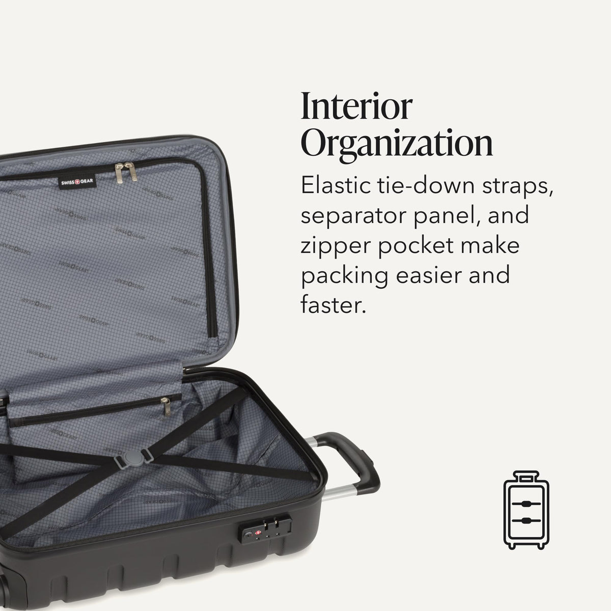 Hardside Carry-On Luggage with Built-In Cupholder