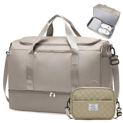 Large Weekender Bag with Shoe Compartment