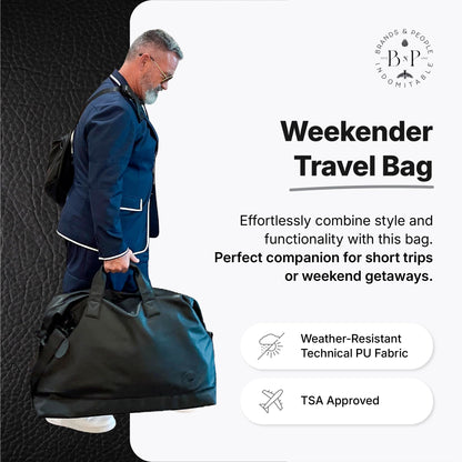 65L Weekender Duffle Bag with Carry-On Design