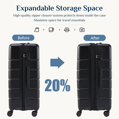 Hardside Luggage Set with Spinner Wheels and TSA Lock