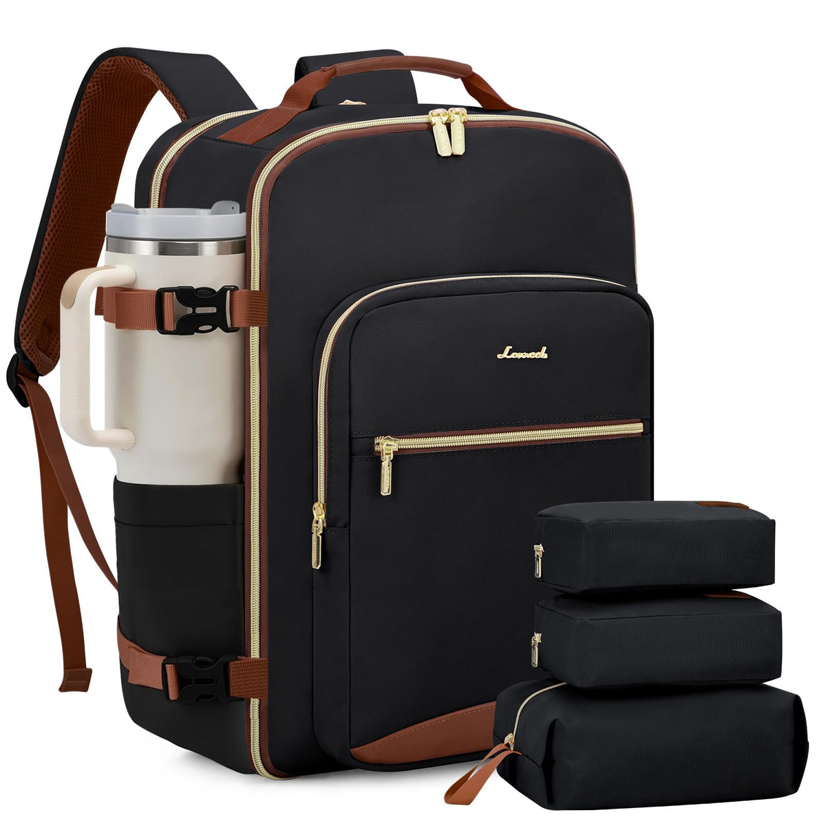 Carry-On Travel Backpack with Personal Item Design