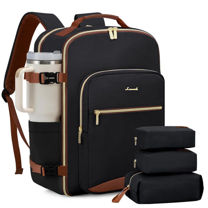 Carry-On Travel Backpack with Personal Item Design