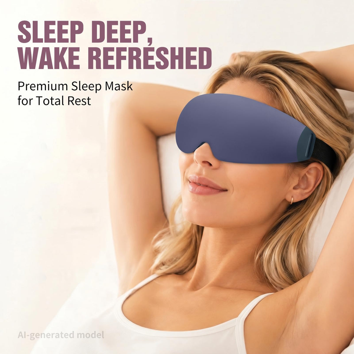 3D Contoured Sleep Mask with Memory Foam
