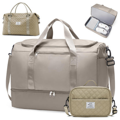 Large Weekender Bag with Shoe Compartment