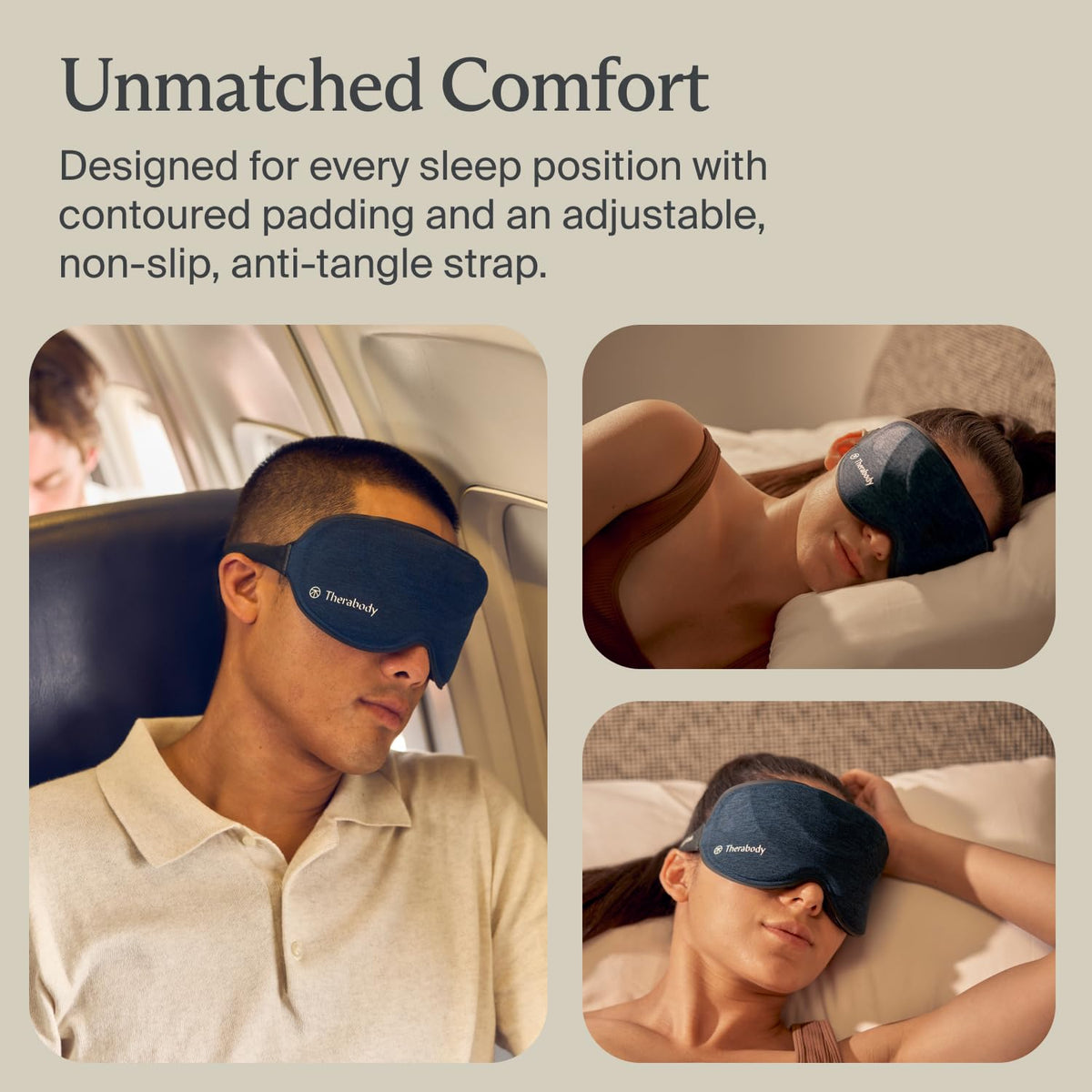 Blackout Sleep Mask with Gentle Massage Vibration