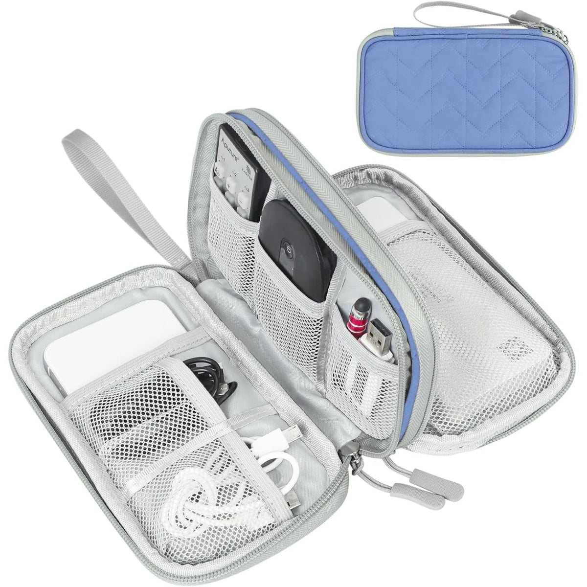 Travel Tech Organizer Pouch for Cables and Accessories