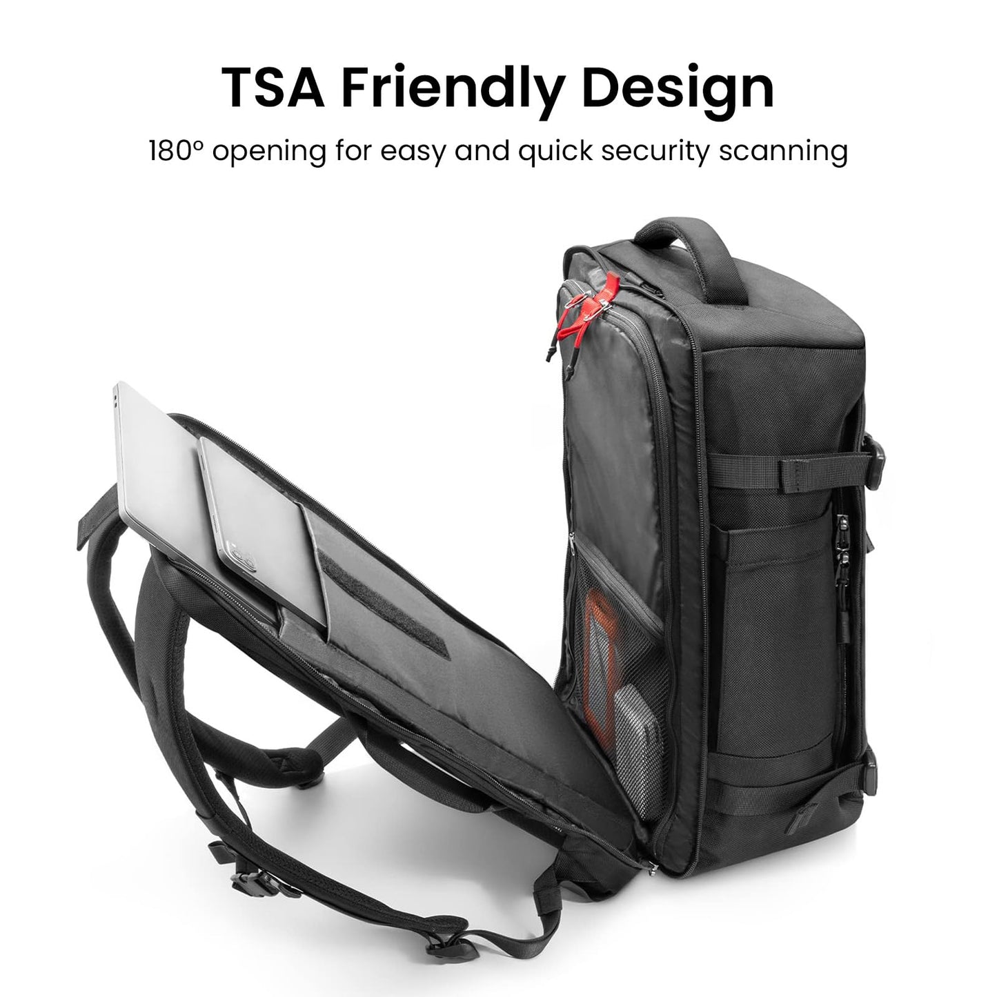 Carry-On Travel Backpack with TSA-Friendly Design