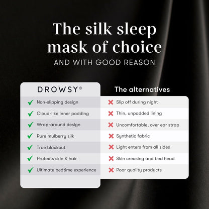 Silk Sleep Mask with Padded Light-Blocking Design