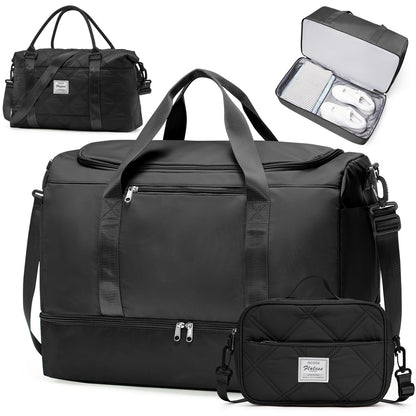 Large Weekender Bag with Shoe Compartment