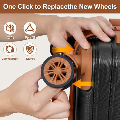 28-Inch Hardside Checked Luggage with Dual Spinners