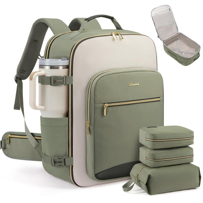 Carry-On Travel Backpack with Personal Item Design