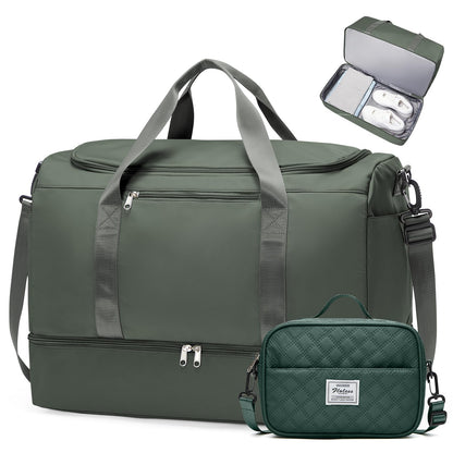 Large Weekender Bag with Shoe Compartment