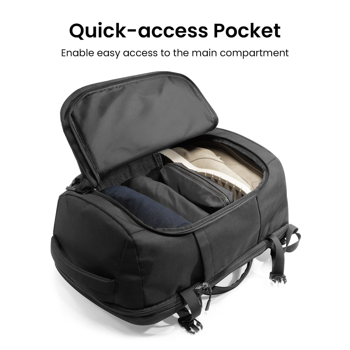 Carry-On Travel Backpack with TSA-Friendly Design