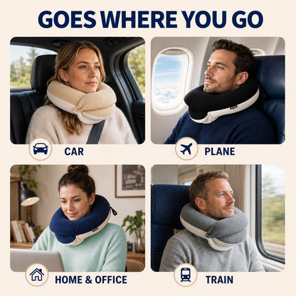 Kids Travel Neck Pillow with Chin Support