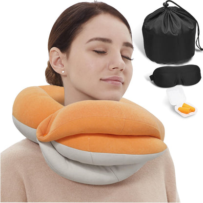 Kids Travel Neck Pillow with Chin Support
