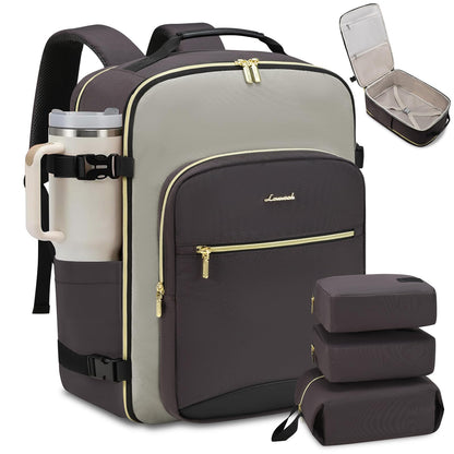 Carry-On Travel Backpack with Personal Item Design