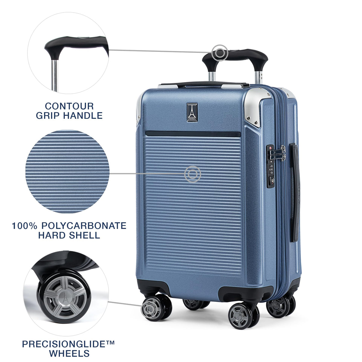 Hardside Spinner Luggage with TSA Lock and Expansion