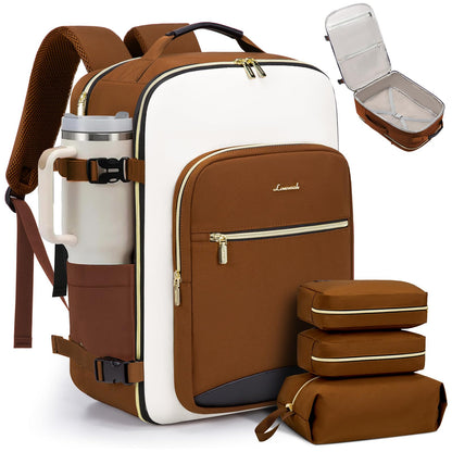 Carry-On Travel Backpack with Personal Item Design