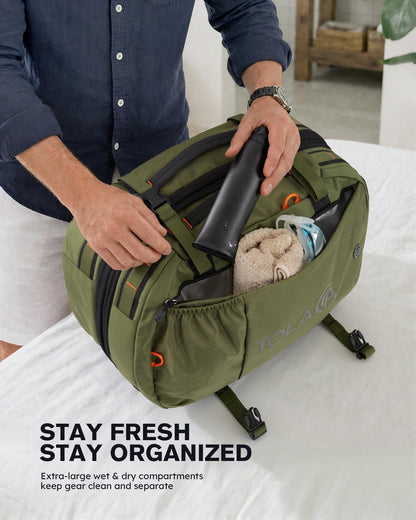 40–50L Travel Backpack with Laptop Compartment