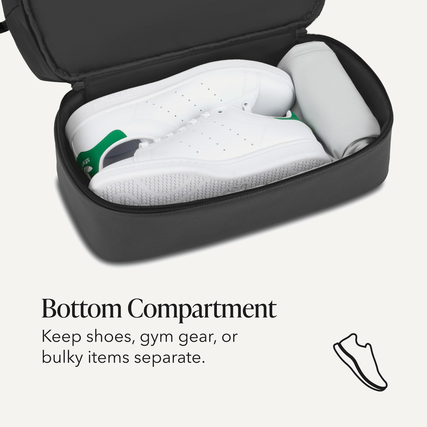 Hardside Carry-On Luggage with Built-In Cupholder