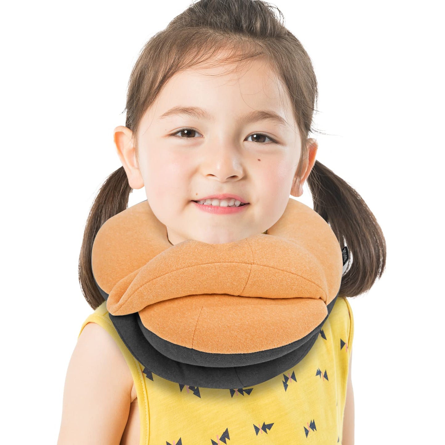 Kids Travel Neck Pillow with Chin Support