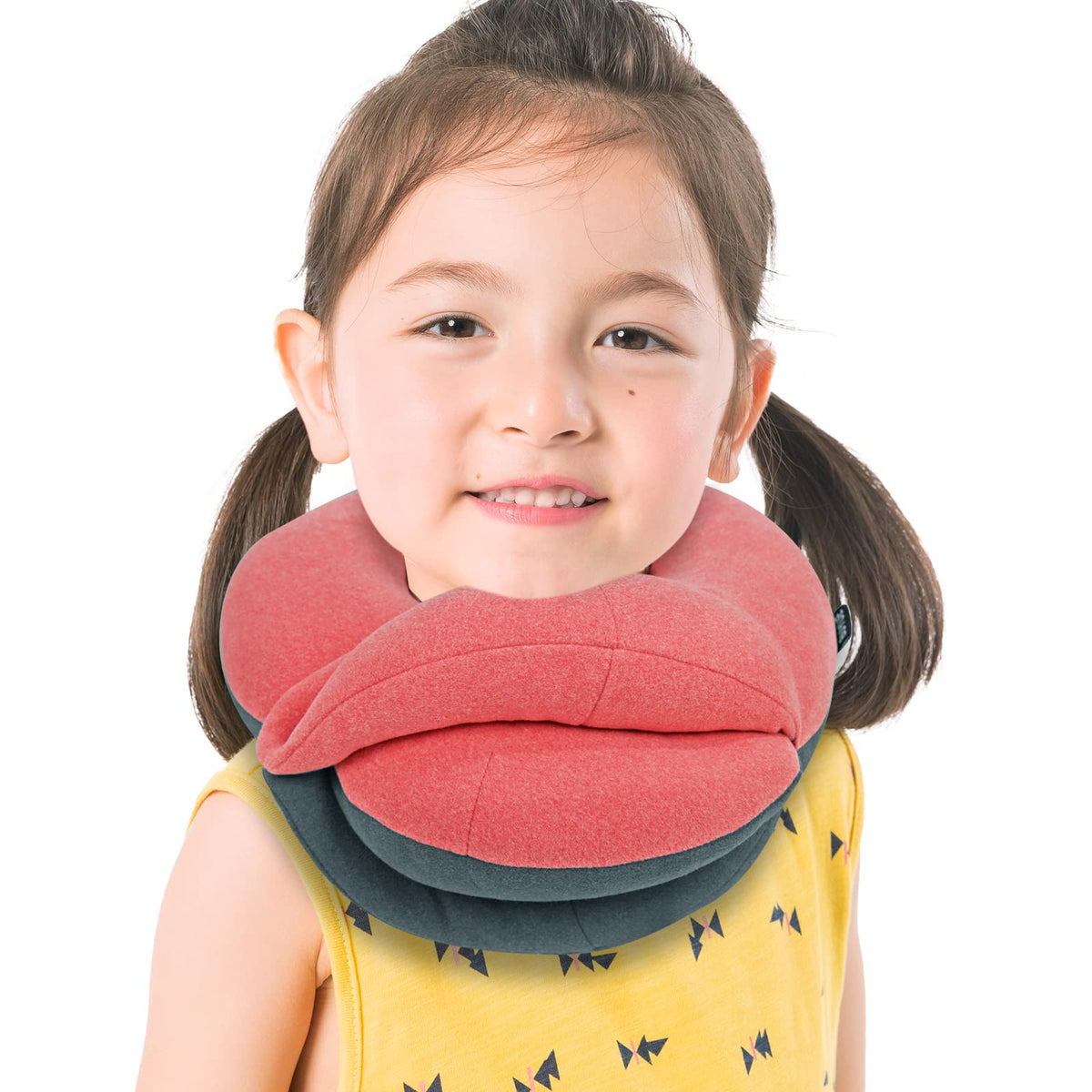 Kids Travel Neck Pillow with Chin Support