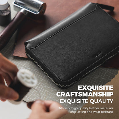 Leather Family Passport Wallet for 4–8 Passports