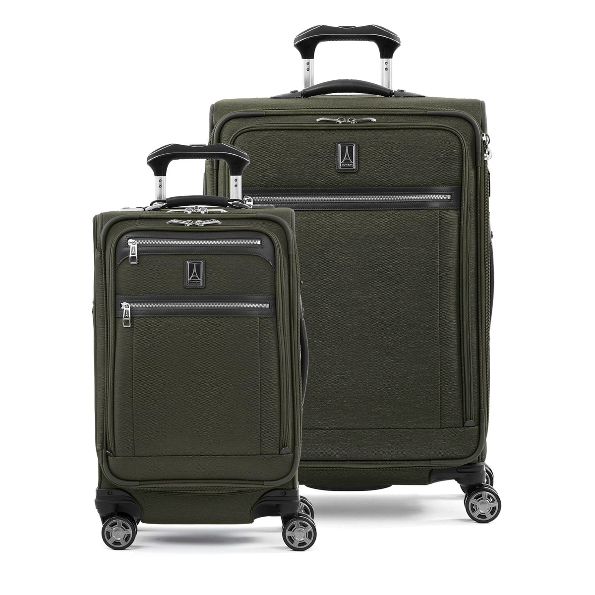 Softside Checked Luggage with 8-Wheel Spinner