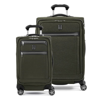 Softside Checked Luggage with 8-Wheel Spinner