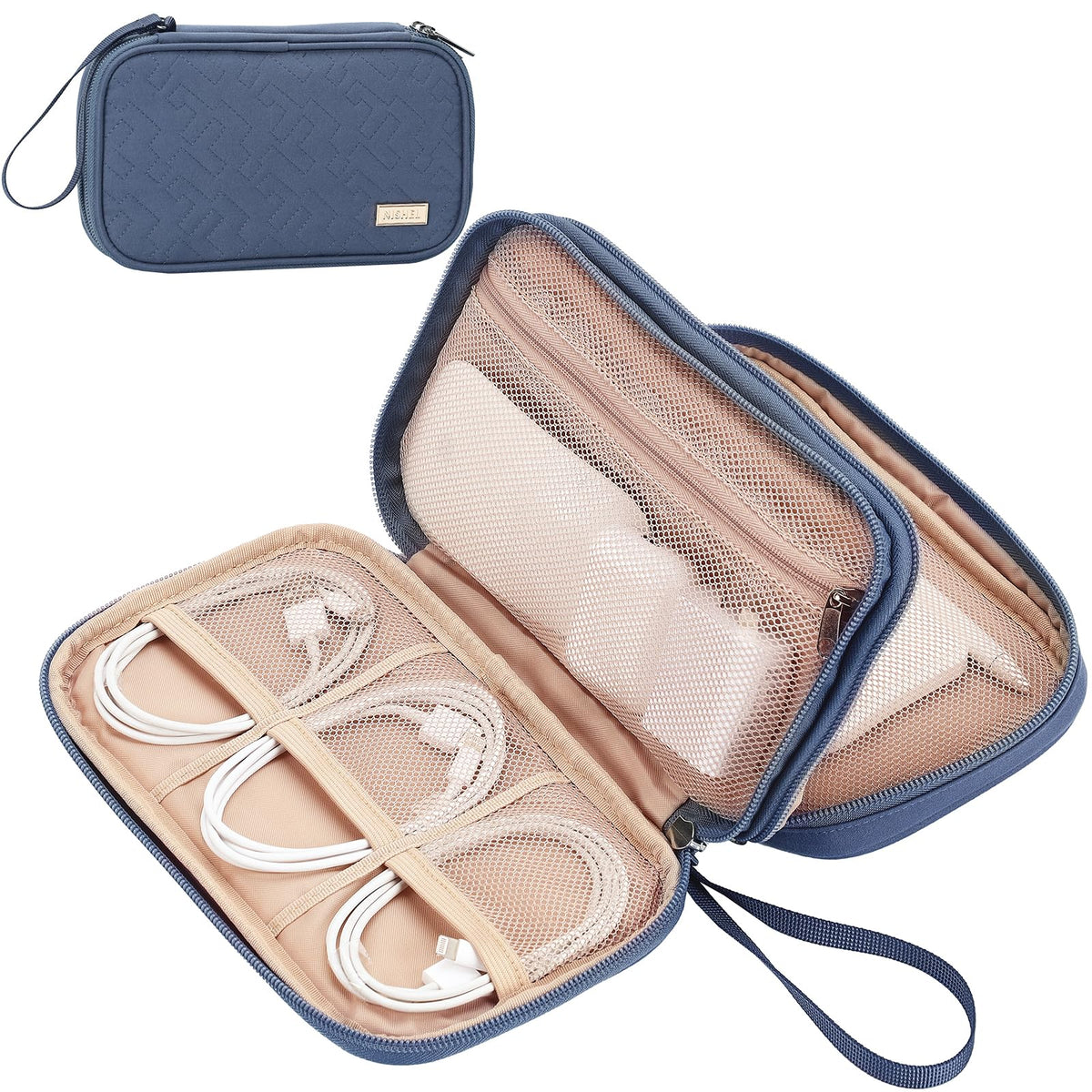 Travel Cord Organizer Case for Cables and Chargers